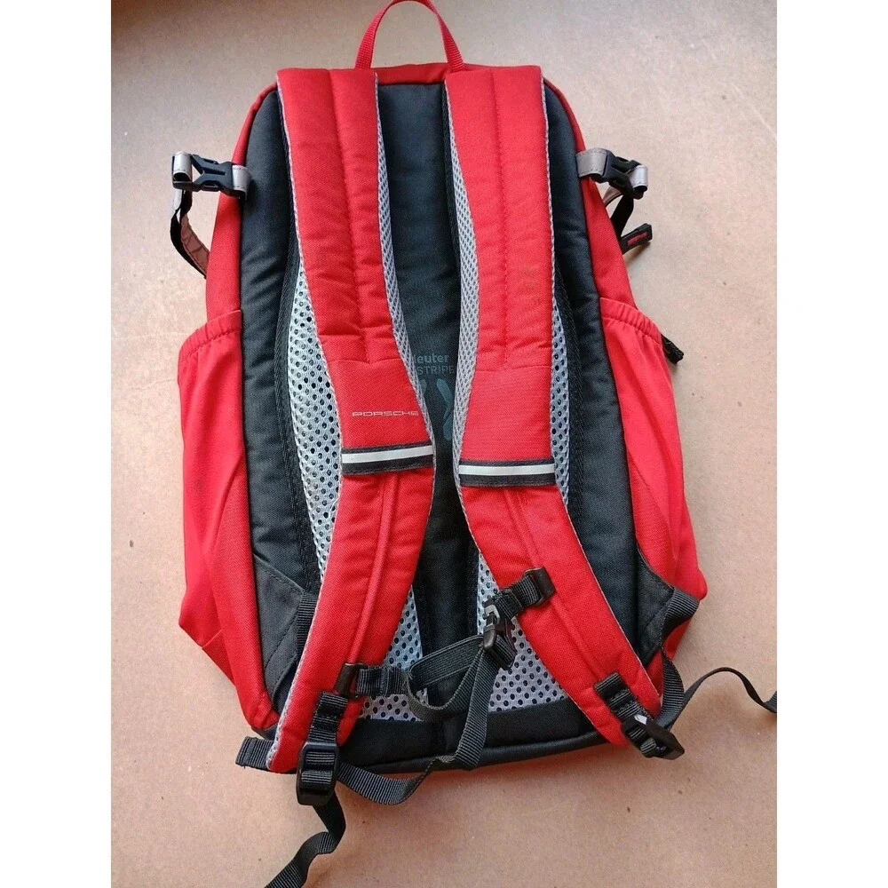 Porche Red Lifestyle Backpack Deuter Airstripes Rucksack Hiking School